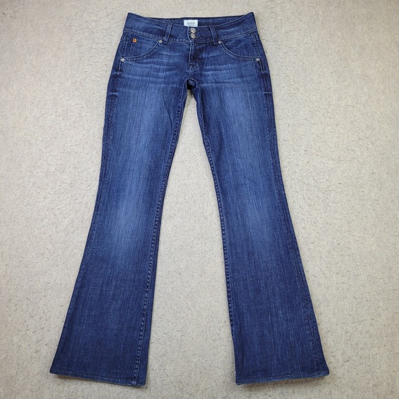 Hudson Jeans Denim - Hudson BootCut Jeans Womens 26 Blue Dark Wash Flap Pocket Made in USA
